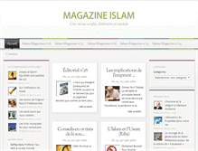 Tablet Screenshot of magazine-islam.com